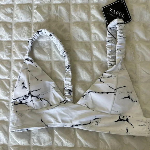 Zaful marbled bikini top - Picture 1 of 7